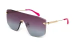 JUST CAVALLI Unisex Akiniai SJC111-99300Y Oversized Juodas Rėmas Pilki Lę&scaron;iai 99/00/140 mm
