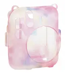 LOVEINSTANT Apsauginis dėklas, skirtas Fujifilm Instax Mini 12, su nuotraukų ki&scaron;ene, tamsus įvairiaspalvis