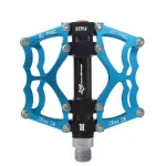 ROCKBROS JT201012LBL Mėlyni aliumininiai platforminiai pedalai 9/16 inch Cr-Mo a&scaron;imi, su sandariais guoliais, pora