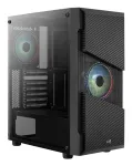 Aerocool Menace Saturn RGB Midi Tower Juodas