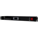 Getfort GF-TR 1U Rack Termostatas, Skaitmeninis, 19 colių, Juodas