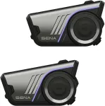 SENA 60S Dual Pack Motociklo Bluetooth ir Mesh Interkomo &Scaron;almo Rinkinys su Harman Kardon Garsu