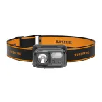 Superfire HL23-A žibintuvėlis ant galvos &ndash; 1200 liumenų, P50 LED, USB-C įkrovimas, IPX4, judesio jutiklis