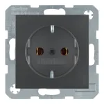 Berker 41431606 SCHUKO ki&scaron;tukinis lizdas aliuminis &ndash; 16A 250V IP44 įleidžiamas su dangteliu