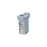 LogiLink DIN Rail tvirtinimo adapteris su 2 Cat.6A ekranuotais tiesiniais jungikliais, 10G, PoE++ (MP0079)