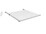 EFB Elektronik 19 inch 0,5U fiksuota lentyna stelažui, 70 kg apkrova, 750-850 mm gylis, juoda (RAL 9005)