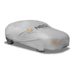NEO TOOLS daugiasluoksnė vandeniui atspari automobilio dangos XL, 2 sluoksnių PEVA, UV apsauga, tamprus kra&scaron;tas, tvirtinimo dirželiai, pilka