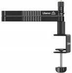 ULANZI LS26 mikrofono stovas su besisukančia ranka ir stalo spaustuku, 750 mm siekis, aliuminio lydinys, juoda