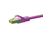DSIT Cat.7 S/FTP PiMF RJ45 tinklo kabelis, rožinis, 3 m