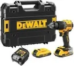DeWALT DCD799D2T-QW akumuliatorinis smūginis gręžtuvas-suktuvas, 2 greičių, 2 akumuliatoriai ir kroviklis