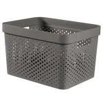 CURVER Infinity perdirbto plastiko dėžė 17L 36x27x22cm tamsiai pilka