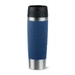 Kelioninis puodelis EMSA Travel Mug Classic N2022100, 500 ml, nerūdijantis plienas, juoda/mėlyna