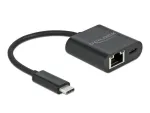 USB Type-C adapteris DeLOCK 66644 Gigabit LAN su Power Delivery