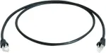 Teleg&auml;rtner 100008948 CAT 5e F/UTP RJ45 tinklo kabelis, 7,5 m, juodas, liepsnai atsparus, su apsauga nuo perlenkimo