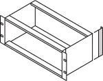 SCHROFF EMC kampinio profilio galinis elementas 3U korpusams, aliuminis, chromuotas, 128,4 mm, 24561198