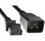 EXERTIS CONNECT maitinimo prailginimo kabelis IEC C20 į C13 3 m juodas 808001