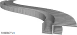SYNERGY21 S21-LED-PR00002 LED profilis 200 cm, cinkuotas plienas TYP-A Flex