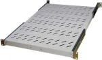 IT-BUDGET 19 inch fiksuota stelažo lentyna, 150 kg apkrova, 650 mm gylis, &scaron;viesiai pilka 90ITB19FBX650G