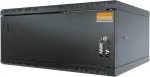 IT-BUDGET TAUNUS 19 colių sieninis spintelė 4U, 450 mm gylio, rakinamos plieninės durelės, juoda 90ITB19445MS