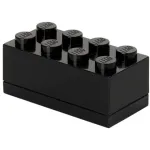 Dėžutė daiktams laikyti room copenhagen LEGO Mini Box 8 (juoda) &ndash; kompakti&scaron;kas smulkių daiktų organizatorius