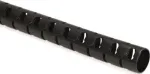 HellermannTyton HWPP25/2-BK skeltas gofruotas vamzdis, 25 mm nominalus skersmuo, juodas, 25 m ilgio