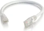 C2G 0,5 m Cat6 Snagless UTP Ethernet komutacinis kabelis, baltas 83485