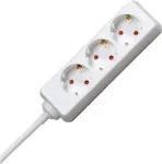 HEINRICH KOPP 3 lizdų maitinimo juosta su 45&deg; kampu i&scaron;dėstytais lizdais, 3 m kabeliu H05VV-F 3G1.5mm&sup2;, 16A, 250V, juoda 128688650