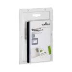 DURABLE Vardinių kortelių laikiklis 90x54 mm su kombinuotu segtuku, permatomas, 5 vnt. (861019)