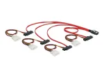 DeLOCK - Vidinis SAS kabelis (Serial Attached SCSI) - 4 juostų - 36 kontaktų 4i Mini MultiLane - vidinis maitinimo &scaron;altinis, 4 kontaktų, vidinis SAS, 29 kontaktų (SFF-8482) - 50 cm (83059)