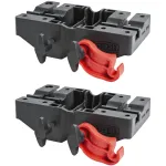 Bessey STE-MH-SET dideli universalūs laikikliai STE/ST lubų statramsčiams, komplekte 2 vnt., juodos/raudonos spalvos