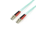 StarTech.com 2m (6,6 pėdos) LC/UPC &ndash; LC/UPC OM3 daugiamodis &scaron;viesolaidinis kabelis, pilnas dupleksas 50/125 &micro;m, 100G, maži įterpimo nuostoliai, LSZH &scaron;viesolaidinis &scaron;uoliukas