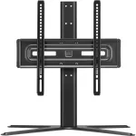 One For All Base TV Holder SOLID stalinis televizoriaus stovas &ndash; tinka 32&ndash;65 colių LCD/LED/Plazma/OLED/QLED televizoriams &ndash; pasukimas (90&deg;) pakreipimas (15&deg;) &ndash; reguliuojamas auk&scaron;tis &ndash; VESA 60
