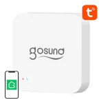 Gosund G2 i&scaron;manusis Bluetooth BLE Wi‑Fi &scaron;liuzas su Tuya signalizacijos funkcija