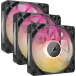 Corsair iCUE LINK RX120 MAX ARGB 120 mm korpuso ventiliatoriai 3 vnt. komplektas juodi