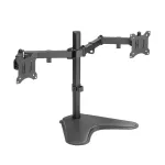 Monitorų laikiklis LOGILINK BP0099 dviem ekranams, iki 81,3 cm (32 col.), VESA 75&times;75&ndash;100&times;100, max 8 kg, juodas