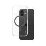PanzerGlass CARE&trade; by &reg; Urban Combat Case Transparent w. Black MagSafe iPhone 16