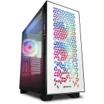 Korpusas Sharkoon ELITE SHARK CA300H - Bok&scaron;tinis - Baltas - ATX / EATX / micro ATX / Mini-ITX - Metalinis - Grūdintas stiklas - Žaidimams