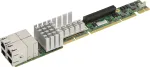 Supermicro AOC-UR-i4XT 1U Ultra Riser tinklo adapteris, 4x 10GBase-T, Intel X540