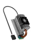 ICY BOX IB-M2HSF-705 au&scaron;intuvas M.2 SSD su &scaron;ilumos vamzdeliu ir ventiliatoriumi 30 mm sidabrinis