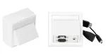 Vivolink WI221260 sieninis lizdas HDMI + USB A + 3,5 mm, baltas