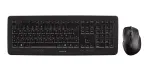CHERRY DW 5100 belaidis klaviatūros ir pelės rinkinys, US English, juoda