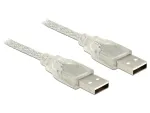 USB kabelis DeLOCK 83889 USB 2.0 2 m permatomas