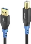 USB kabelis PureLink FI-U200-003 USB 2.0 0,3 m USB A USB B juoda mėlyna