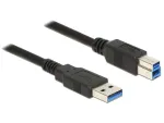 USB laidas DeLOCK 85070 USB 3.2 Gen 1 5m USB A USB B juodas