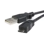 StarTech.com 2 m Micro USB laidas - A į Micro B, USB 2.0, juodas