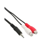 Audio kabelis 2x RCA moteri&scaron;kas / 3,5 mm stereo vyri&scaron;kas 5 m InLine 89941D