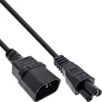 InLine maitinimo laidas, C14 lizdas į C5 ki&scaron;tuką, juodas, 2m