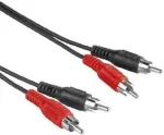 Hama 00030457 garso signalo kabelis, 2x RCA ki&scaron;tukai į 2x RCA ki&scaron;tukus