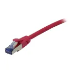 Pataisos kabelis RJ45 CAT6A 500 MHz 0,5 m rožinis S-STP (S/FTP) komponenti&scaron;kai testuotas (GHMT sertifikuotas) AW