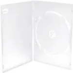 MEDIARANGE DVD dėklas 1 diskui permatomas plastikinis 120 mm